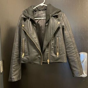 Blank NYC vegan leather jacket